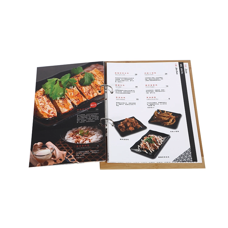 Factory Custom Color Softcover Food Recipe Book/Booklet /Cookbook/Menu Printing