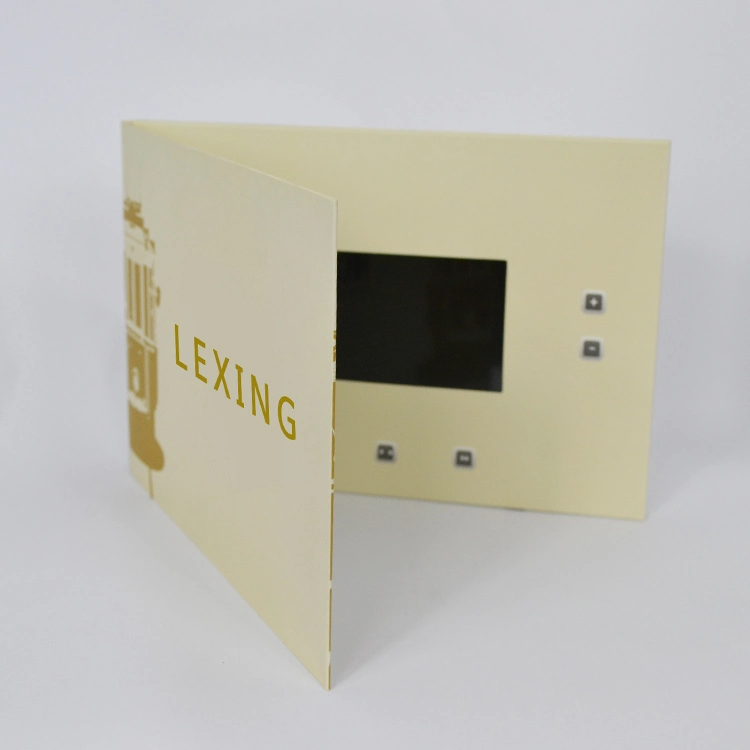 Shenzhen Lexing Custom Cmyk Business Invitation Digital Video Memory Gift Card Brochure Printing Booklet