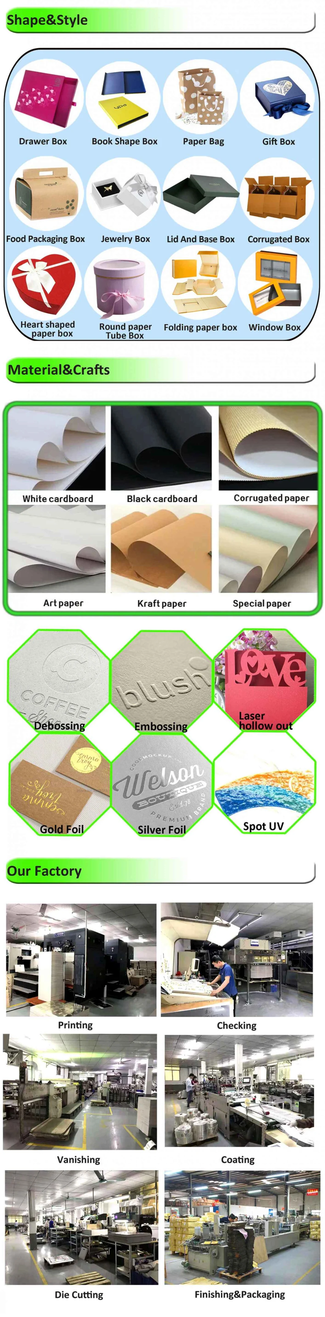 Custom HD Printing Tuck End White Card Paper Cosmetic Packaging Box