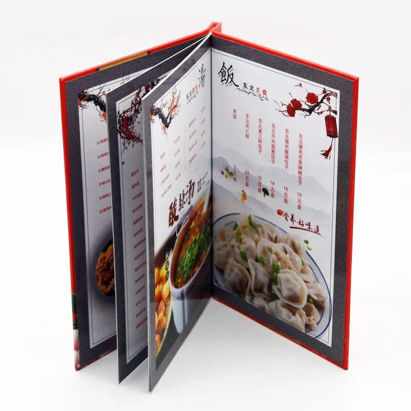 Restaurant Food Menu Custom Book Printing