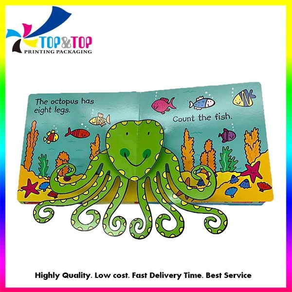 Custom High Quality Coloring Children Board Pictures Book Printing for Kids Learning