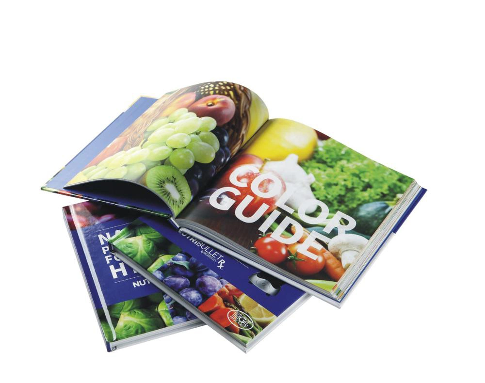 High Class Professional Hardcover Food Menu Cook Book Recipe Printing Natural Packing