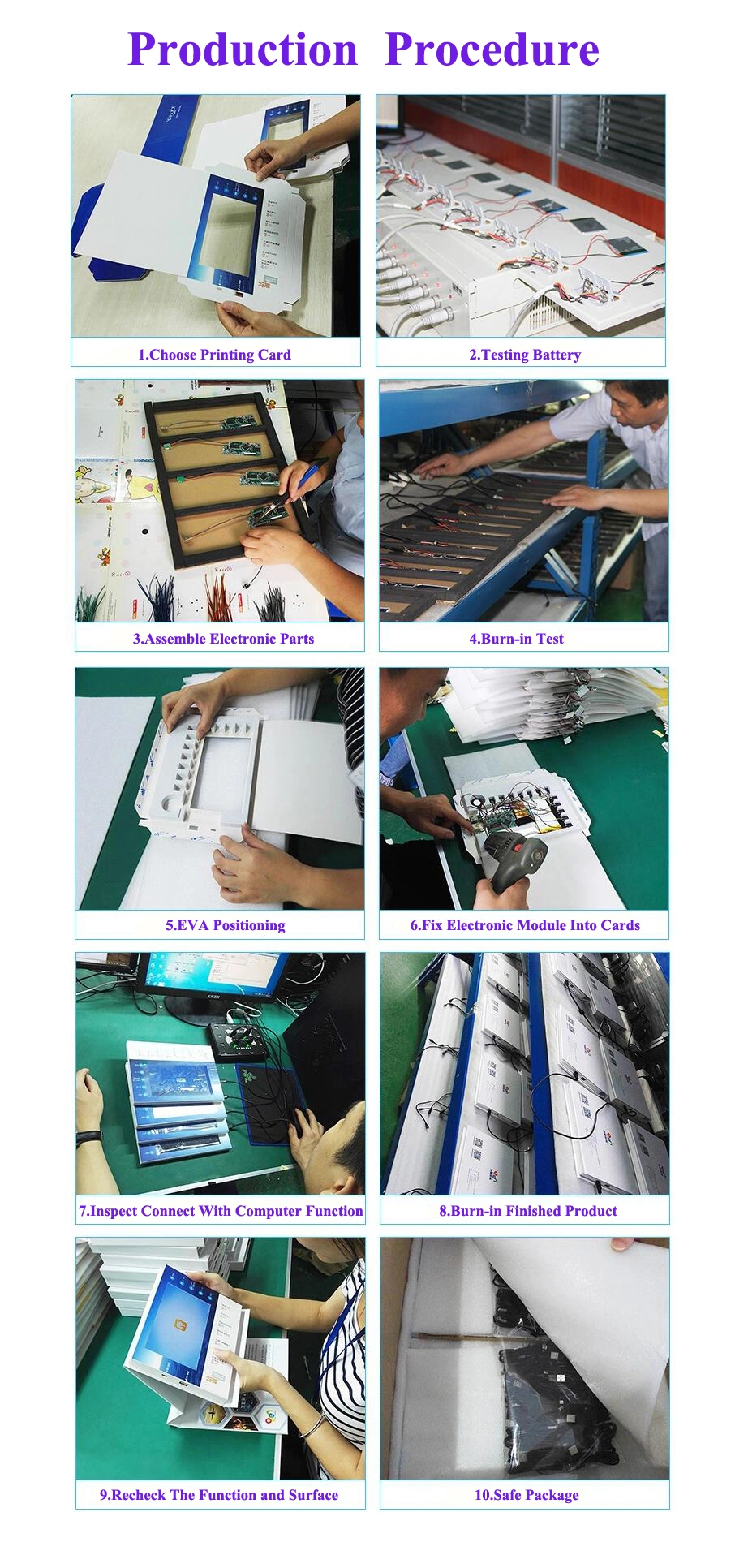 LCD Screen Video Cost-Effective Catalog Printing Booklet Brochure Printing