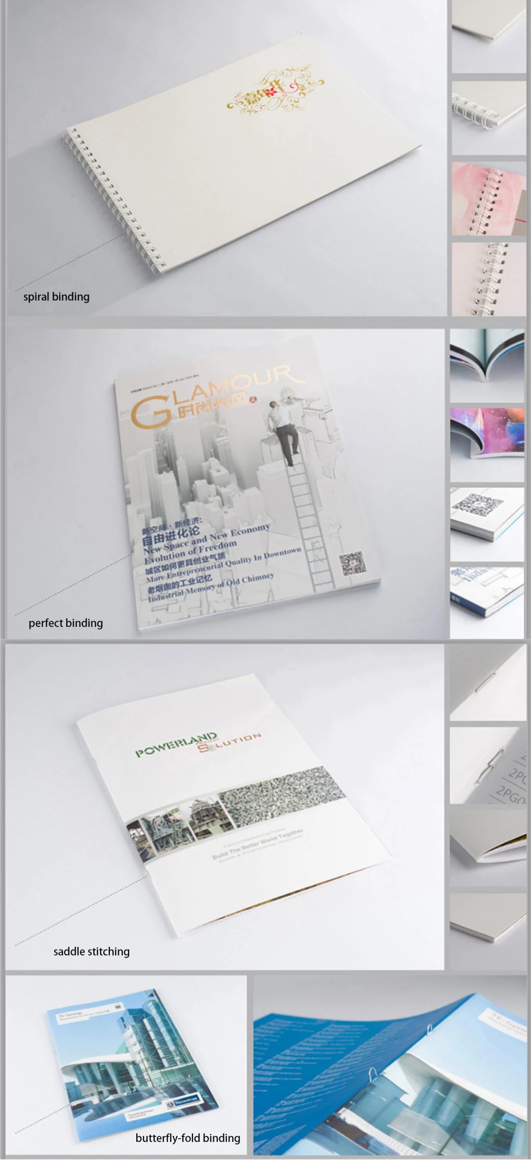 Catalog Custom Book Printing Print Leaflet Three Pages Booklet