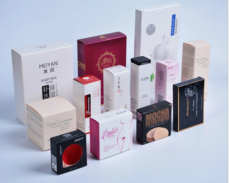 Print Eco Paper Cardboard Cosmetic Packaging Hand Sanitizers Skincare/Printing Perfume Package/Lotion/Lipstick/Gift Packing Hardcover Bottle Box Printed