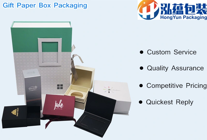 Hot Stamping Custom Cosmetic Hologram Gift Box Packaging Paper Box