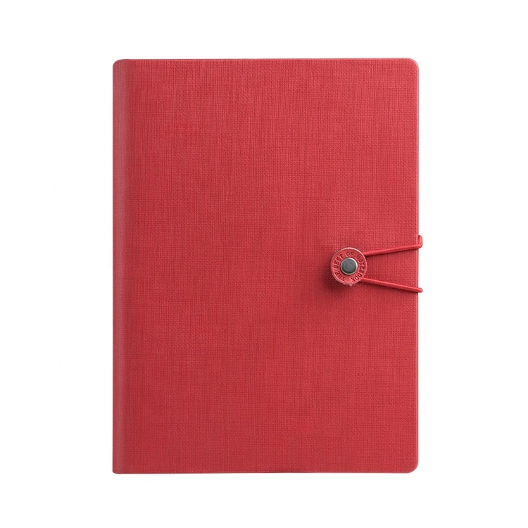 Magnetic Snap Premium PU Leather Custom Soft Cover Notebook with Ring Binder