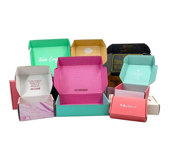 Custom Logo Printing Folding Flat Corrugated Cosmetic Perfume Packaging Shipping Mailer Post Box Manufacturer