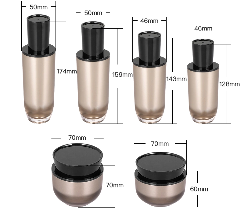 Factory Custom Custom Acrylic Cosmetic Packaging Lotion Jar for Skincare