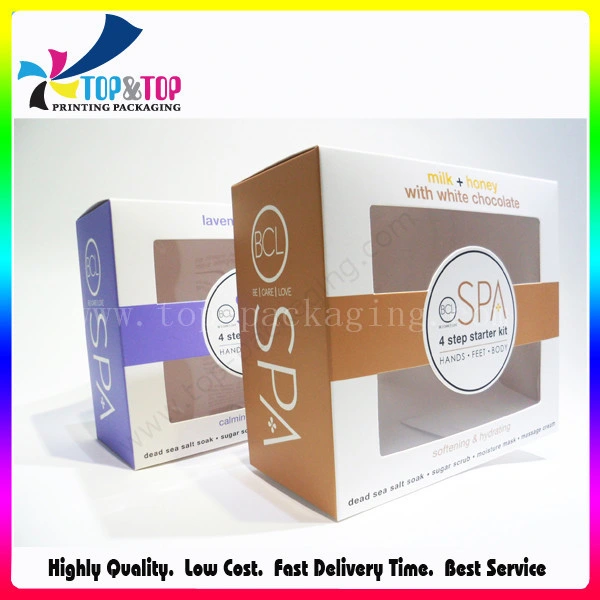 Cmyk Printing Cosmetic Box Paper Folding SPA Product Packaging