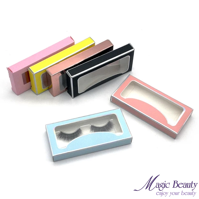 Wholesale Private Label Cosmetic Container Clear Eyelash Packaging Box