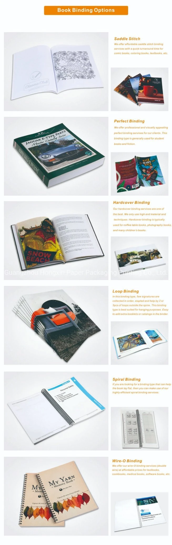 Factory Promotion Catalog Book Brochure Printing by Photo Book Printing