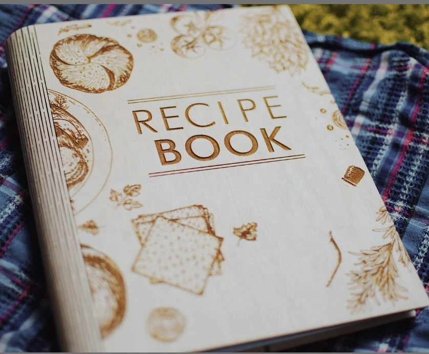 Personalized Wooden Recipe Book Recipe Journal Cook Notebook