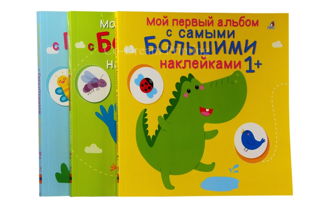 Printing High Quality Sticker Book Softcover Book