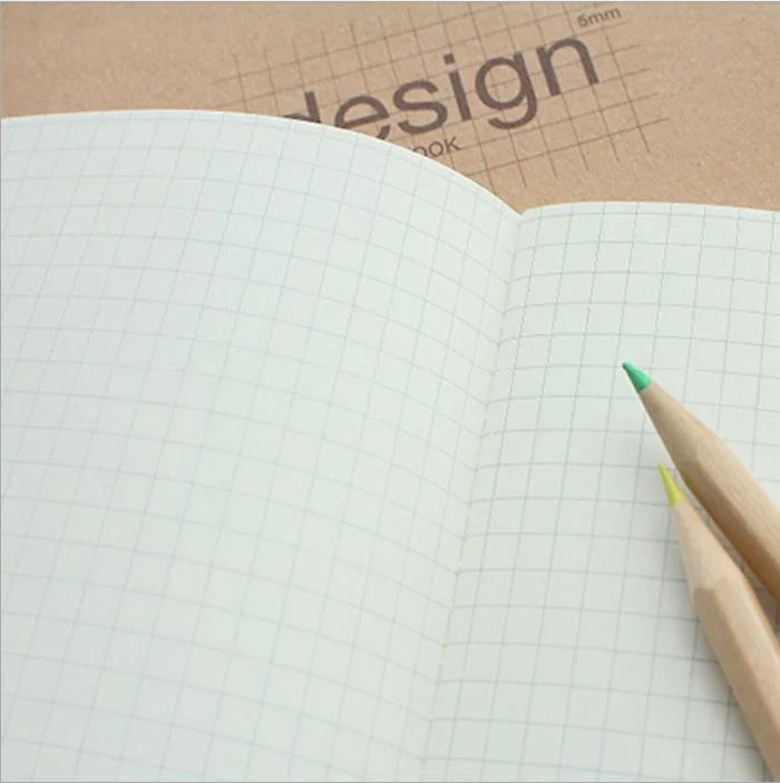 A4 Grid Book 5mm Grid Book Design Notebook for Geometry Engineering Drawing Homework