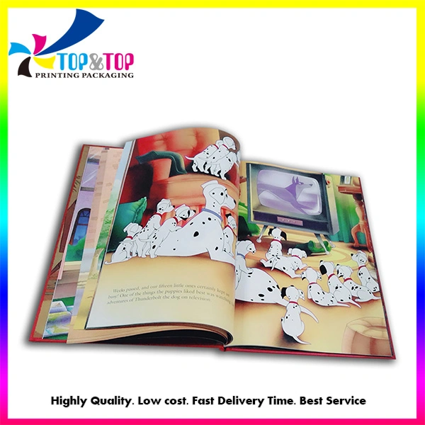 Custom Alice Story Book Hot Stamping Printing Full Color Hardcover Children Board Book Printing Service