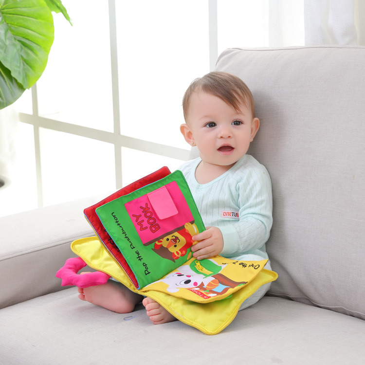 Customized Baby Educational Cloth Book Soft Color Fabric Book