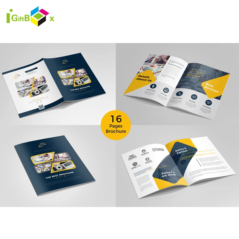 Custom Design Products Brochure Pamphlet Booklet Printing Paper Brochure