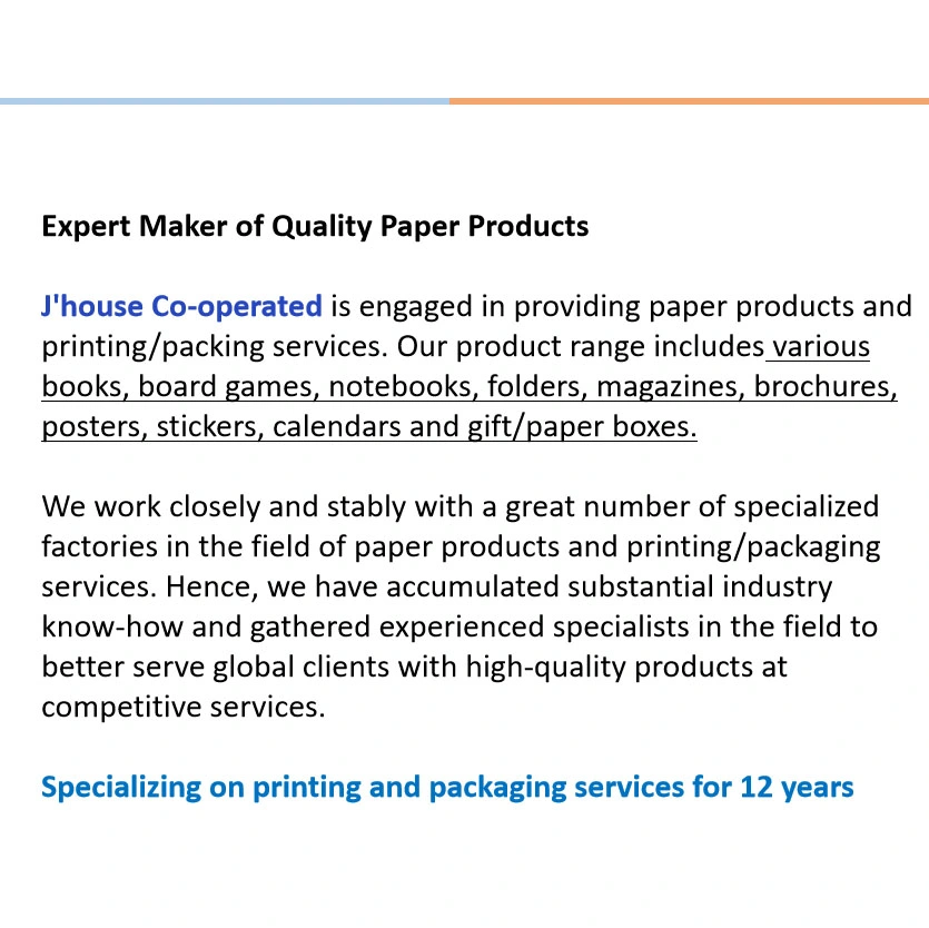 High Quality Factory Directly Custom Brochure Printing Wholesale Book Printing Magazine Printing