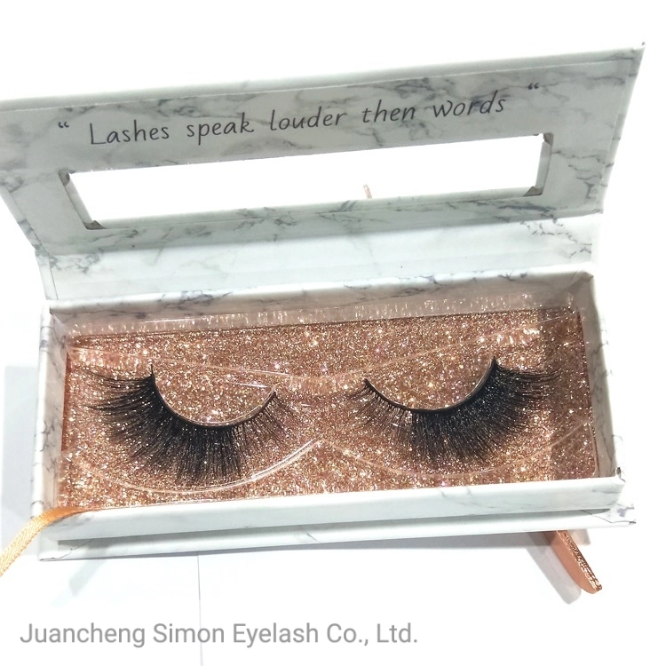 Wholesale Private Label Logo Lash 25mm 3D Mink False Eyelash Vendor with Private Box Custom Packaging