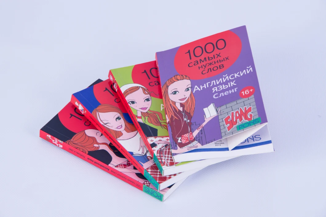 Brochures Printing Softcover Book with Woodfree Paper and Perfect Binding