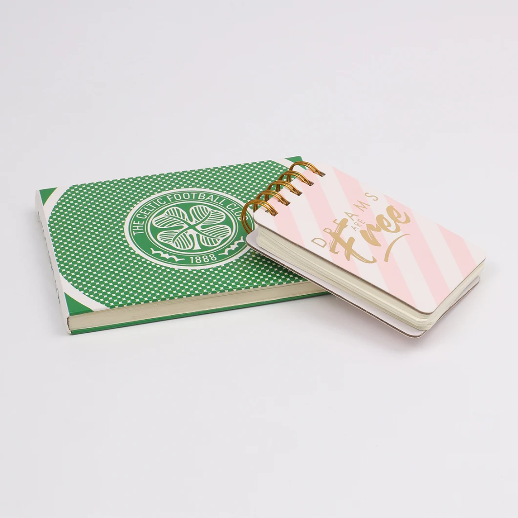 Custom Black Card Paper Notebook A5 Size Brown Kraft Paper Sew Binding Note Book
