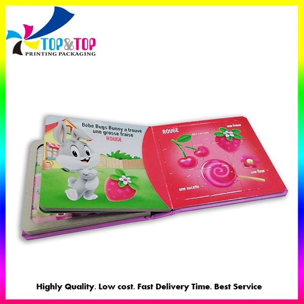 OEM Children Hard Cover Die-Cutting Board Story Picture Book Printing for Kids Learning