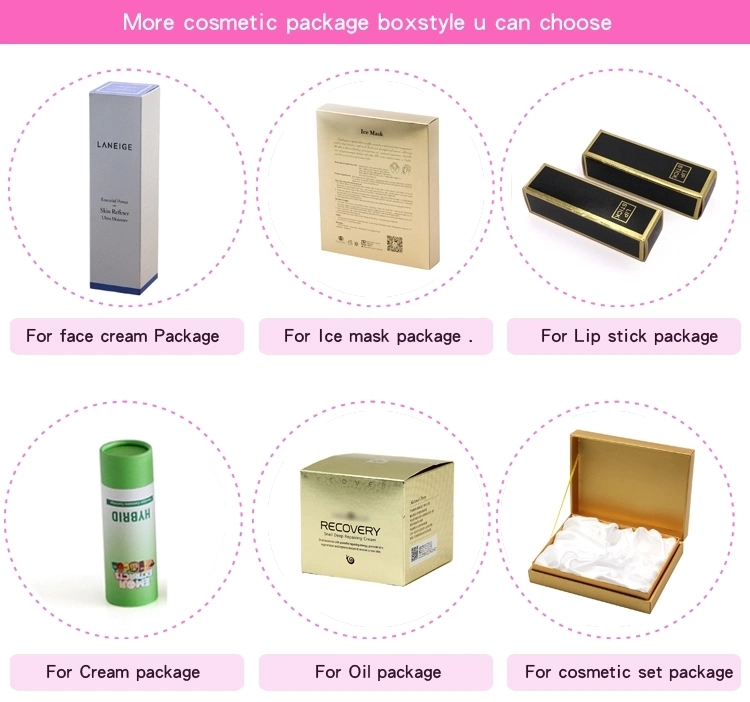 Custom Print Hot Sale Make up Packaging Box Makeup Box Cosmetic Pink Packaging Box