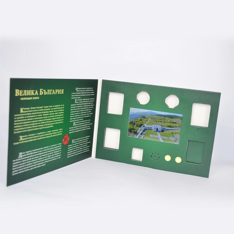 Factory Offer Digital Latest Design 5 Inch Video Brochure Card Video Parts Brochure Cheap Video Brochure Printing