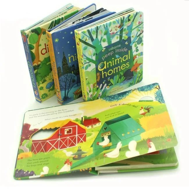 Color Paper Offset Notebook Children Hardcover Board Book Printing Services