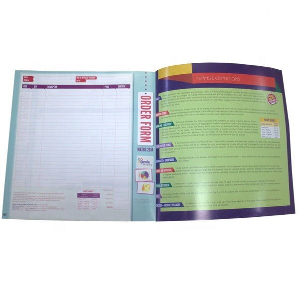 Custom Menu Colour Cook Book Printing Softcover