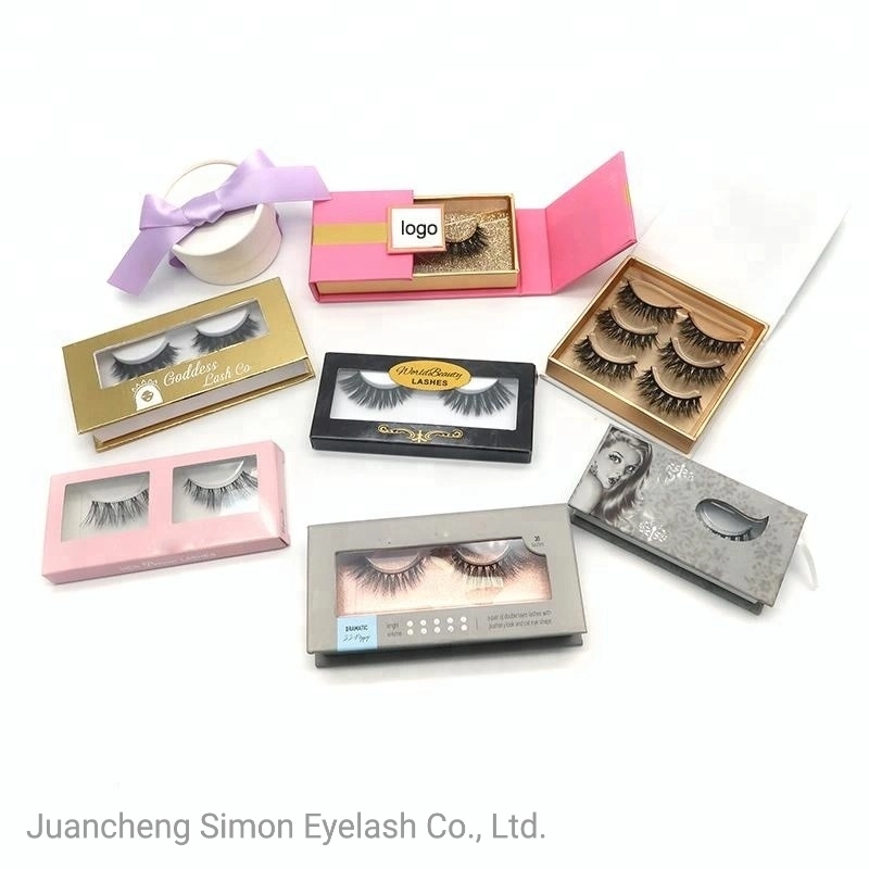 Wholesale Private Label Logo Lash 25mm 3D Mink False Eyelash Vendor with Private Box Custom Packaging