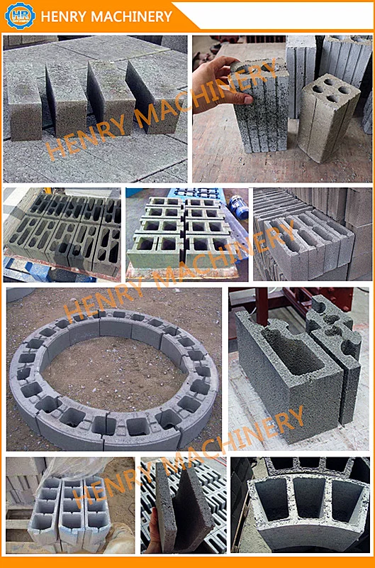 Full Automatic Qt4-15 Concrete Mixer Paver Machine Mould Hollow Block Machine