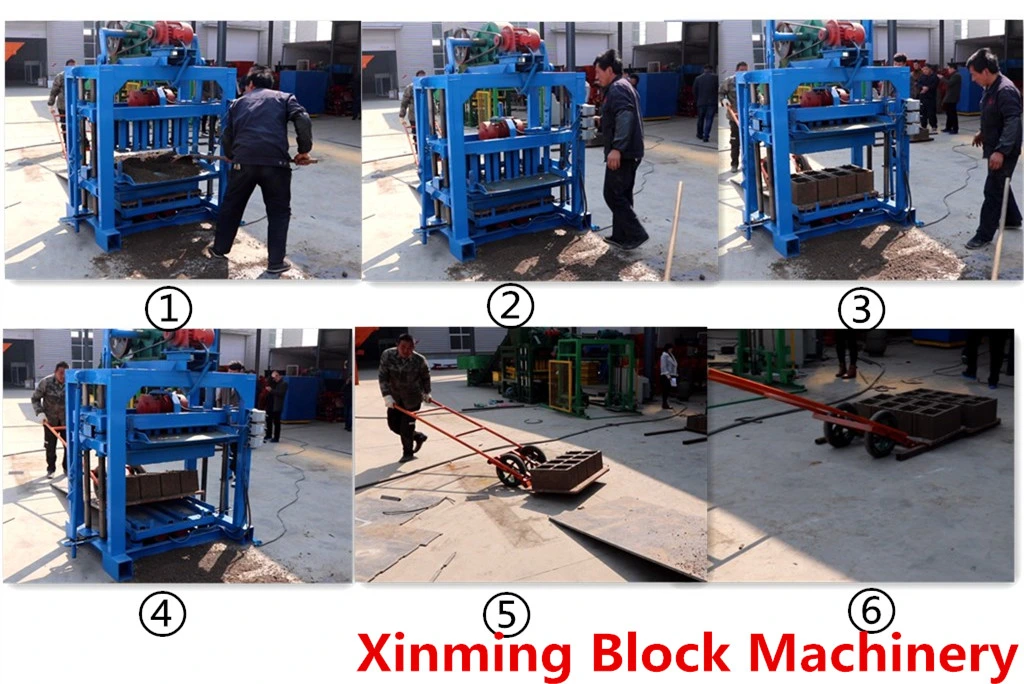 Qtj4-40 Small Manufacturing Semiautomatic Hollow/Solid Block Machine and Pavers Brick Making Machine in Liberia
