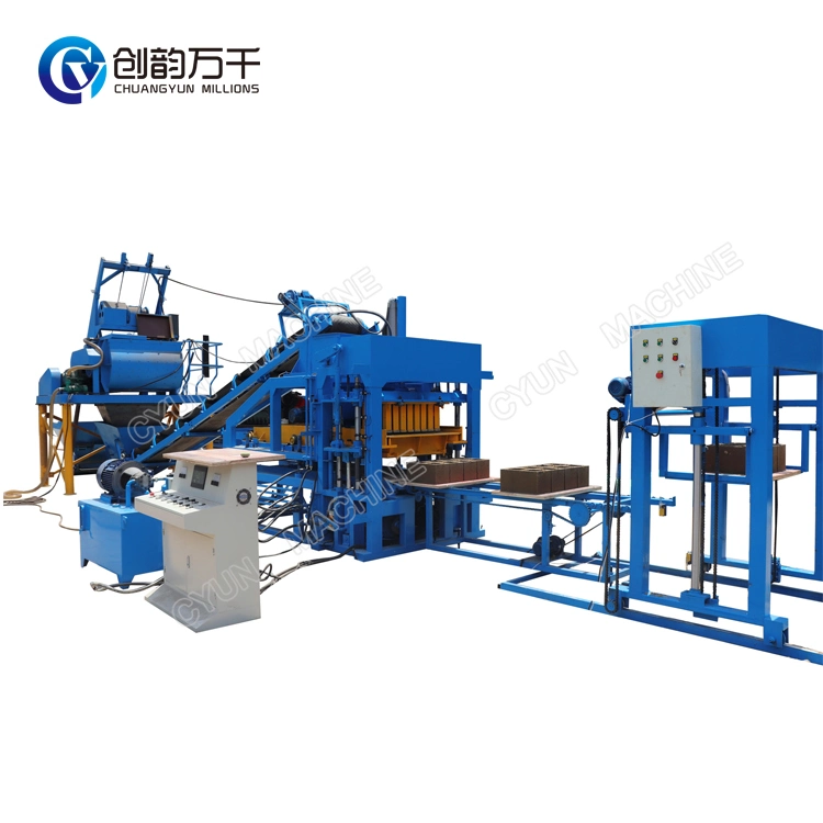 Qt4-15 Fully Automatic Brick Machine Hydraulic Concrete Cement Cinder Block Machine