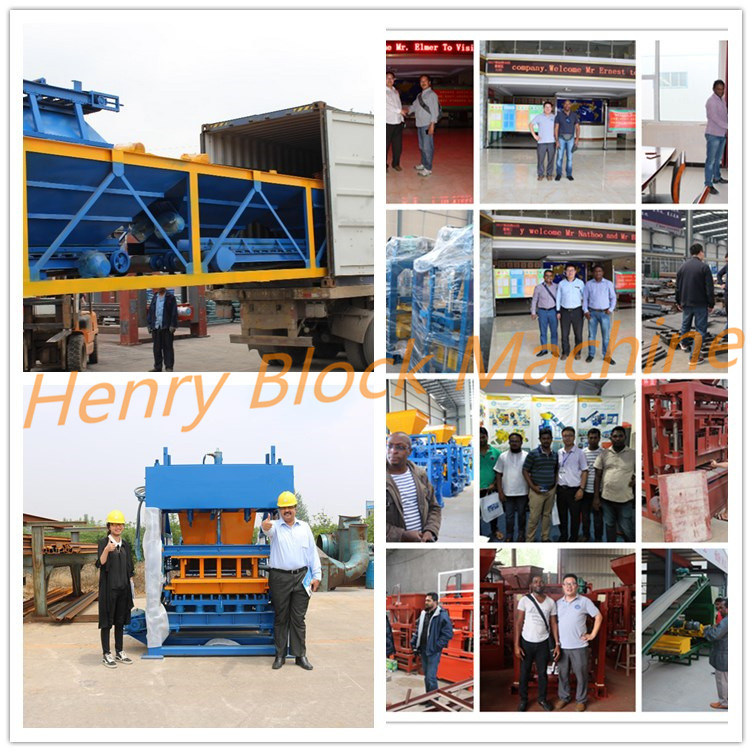 Qt4-25 Fast Production Fully Automatic Concrete Block Making Machine Paver Brick Machine in Africa