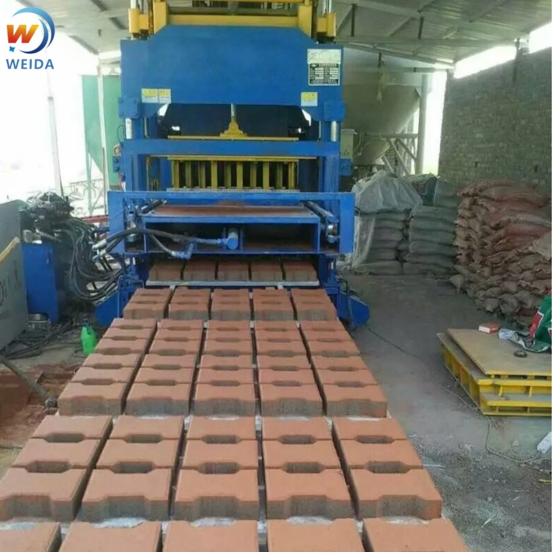 Qt5-15 Fully Automatic Hydraulic Concrete Cement Hollow Paver Block Making Machine Production Line