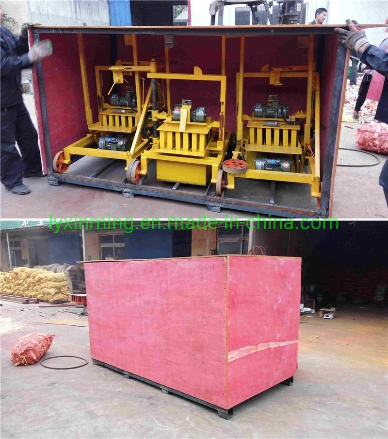 Wide Used Qmr2-45 Movable Brick Making Machine Concrete Block Moulding Machine with 350L Mixer
