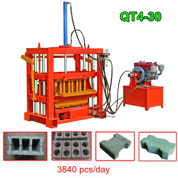 Mini Hydraulic Block Making Machine/Paver Brick Forming Machine (QT4-30)