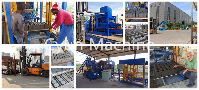 Qtj4-25 Automatic Concrete Solid Pavement Block Machine in South Africa