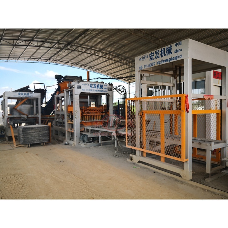 Automatic Cement Brick Making Machine Interlocking Paving Stones Machine in Nigeria