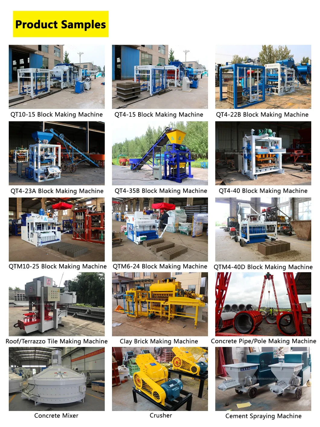Solid and Hollow Block Production Machine