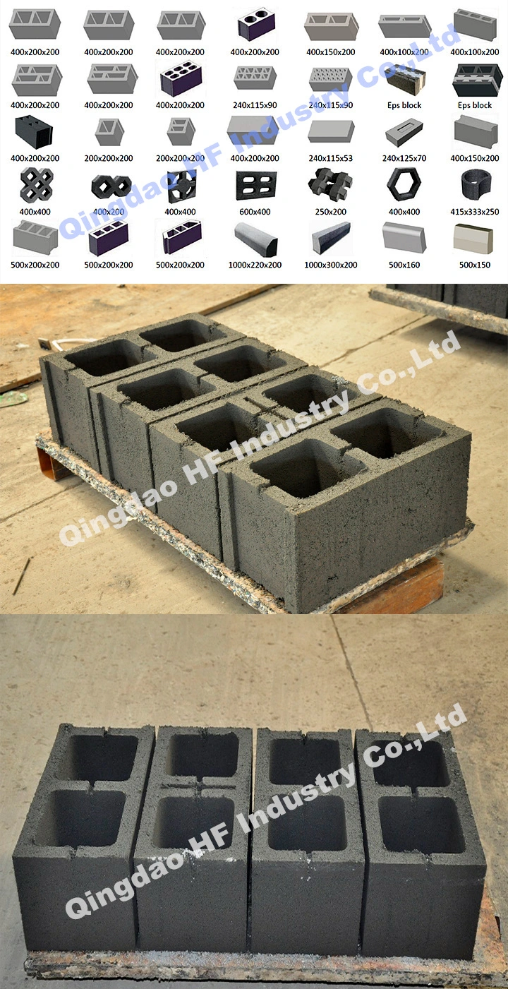 Block Brick Molding Machine Concrete Block Making Machine Price for Sale in Africa