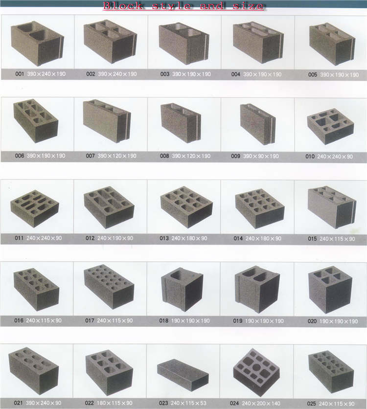 Qtj4-40 Concrete Hollow Block Brick Machine