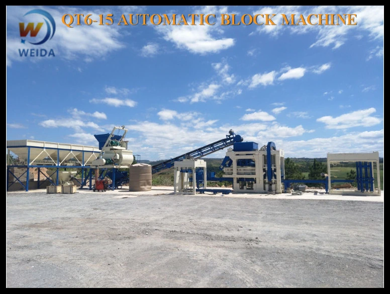 Automatic Paver Block Machine Qt6-15 Block Moulding Machine with Better Offer
