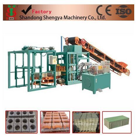 Factory Selling Qt4-20 Hydraulic Semi Automatic Concrete Hollow Block Machine in Africa