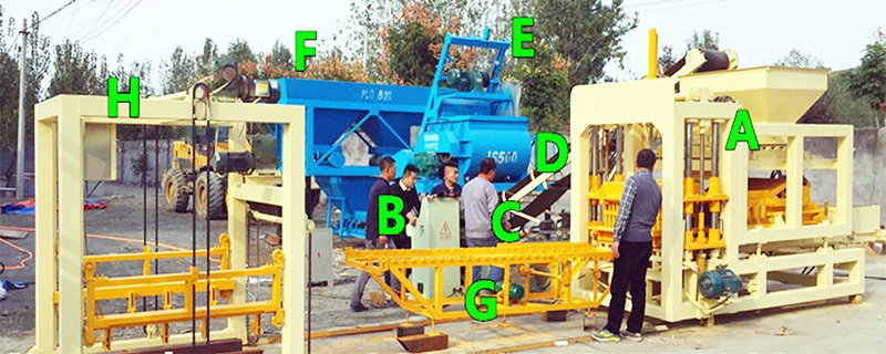 Qt6-15 Concrete Block Making Machine Concrete Block Moulding Machine