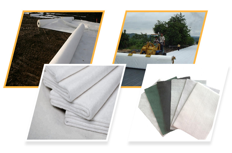 White Puncture Resistant Ground Cover Geotextile Fabric for Retaining Wall