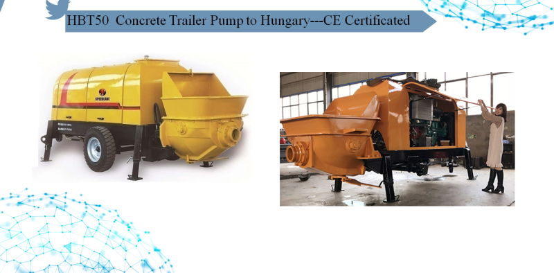 Best Selling Trailer Mounted Concrete Pump Hbt 60 Concrete Machine
