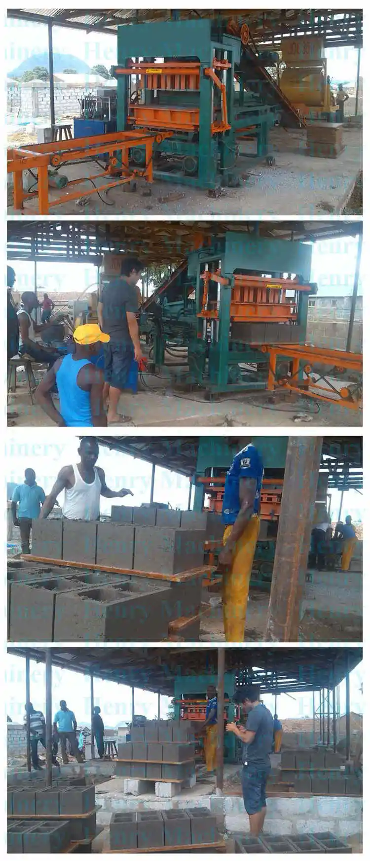 Qt5-20 Hydraulic Block Making Machine in Kenya